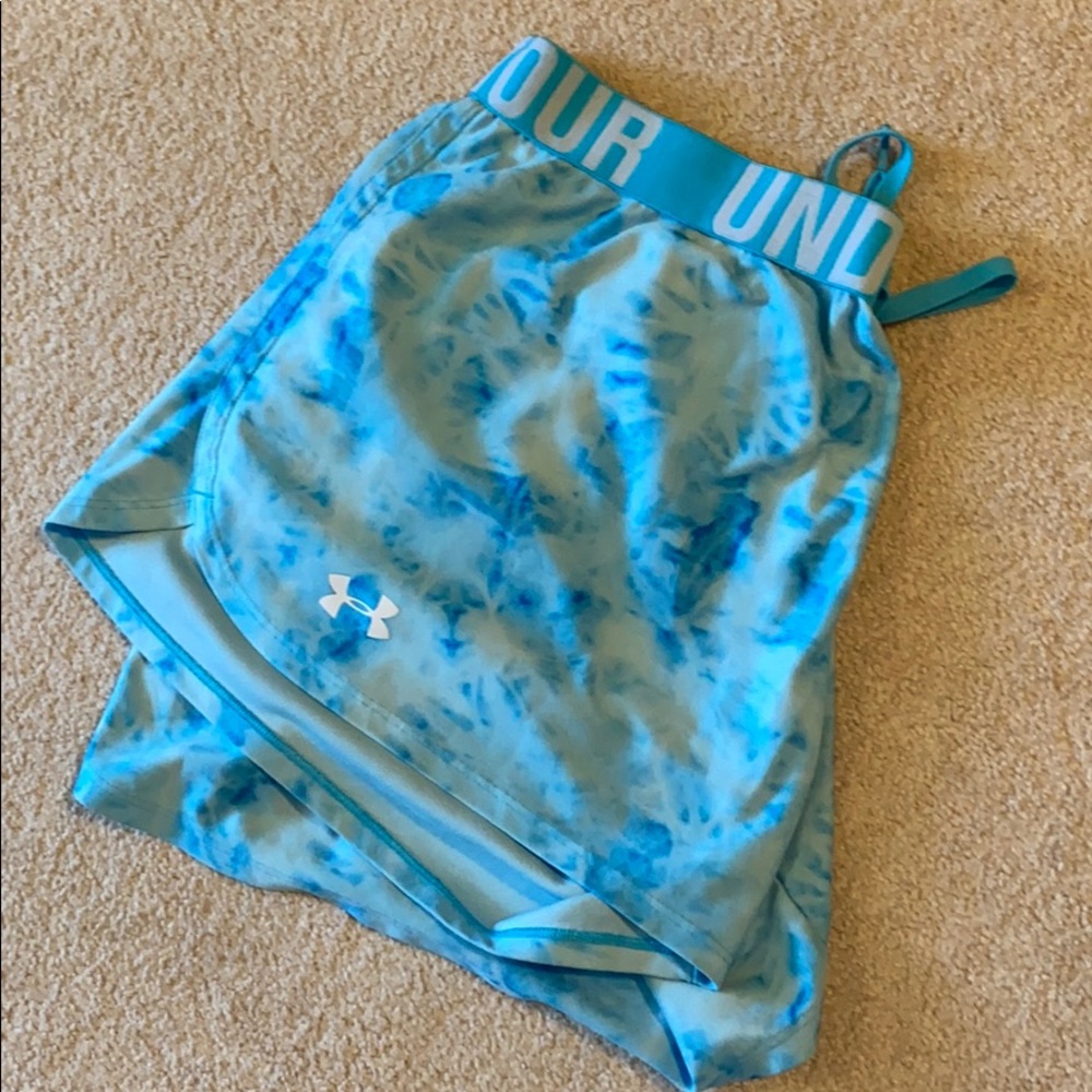 Blue Tye-Dye Under Armour Shorts